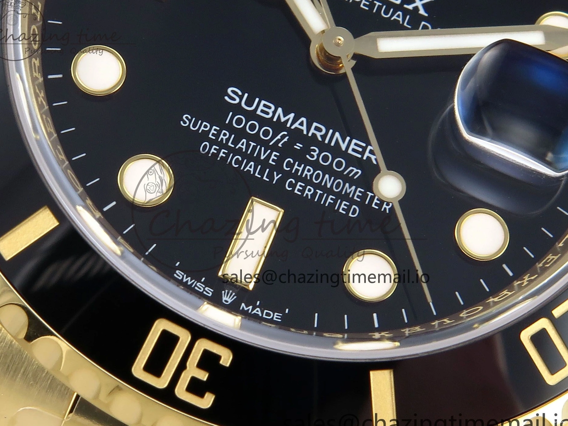 MiroTime 0317 Submariner 41mm 126618 LN THBF 904L Black Ceramic 1:1 Best Edition on YG Bracelet SH UrbanChic 334